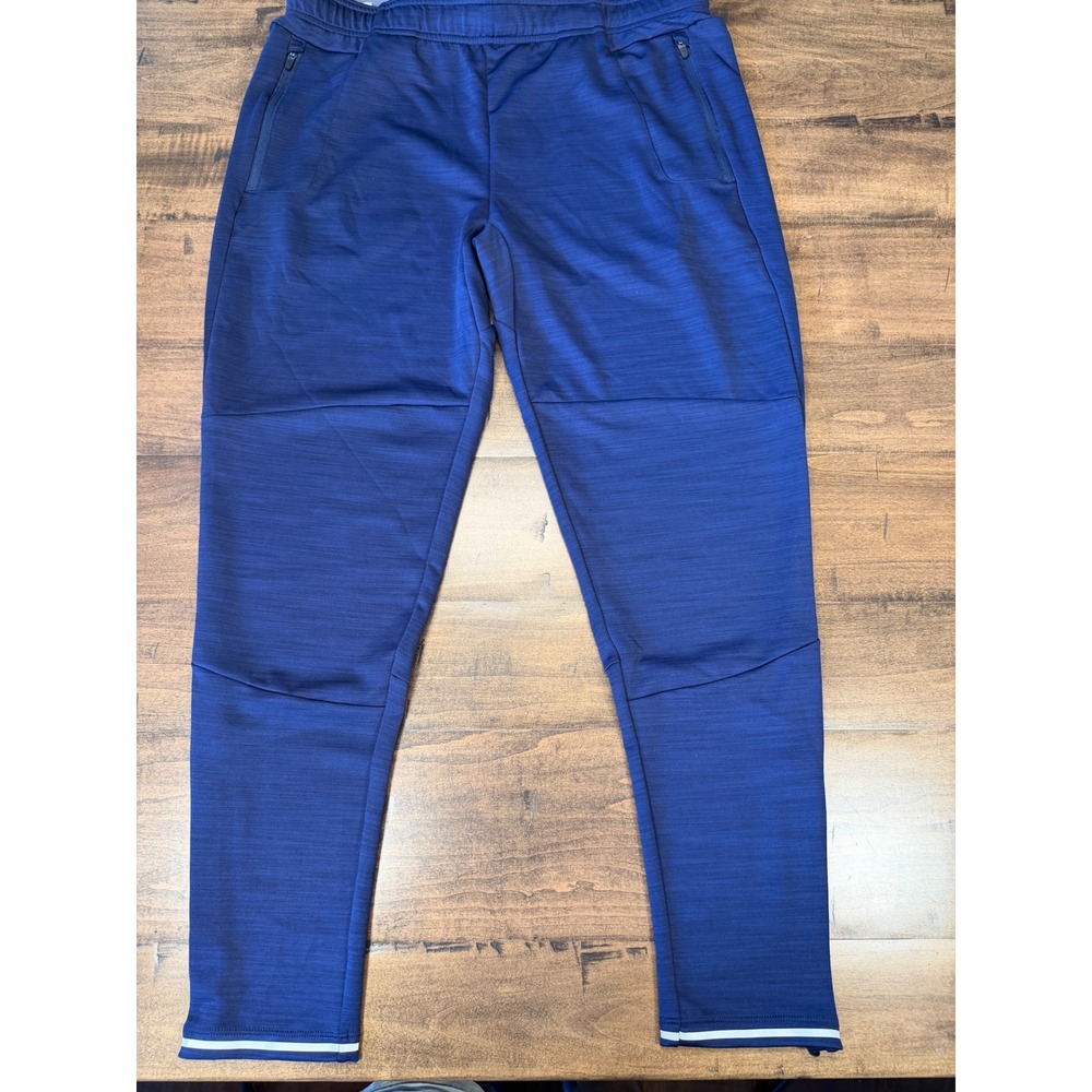 Mizuno Infinity Jogger Navy Blue DryLite Tapered Running Pants Womens L NWT